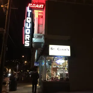 outside