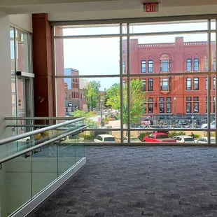 Looking downtown from second level