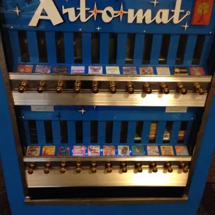 What a cool vending machine: it dispenses art!