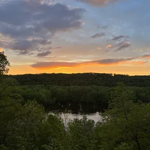 View from our suite at sunset