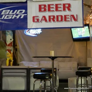 The finest pop-up beer garden I have ever seen!