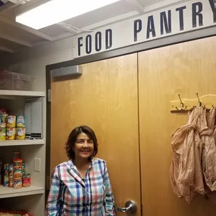 Our food pantry, open to serve the local community!