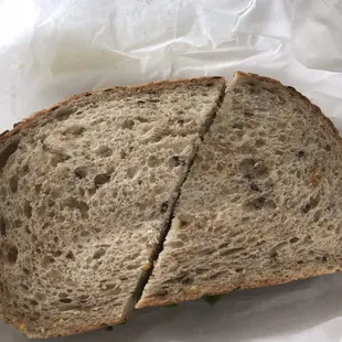a cut in half sandwich