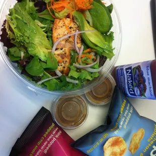 Salmon &amp; avocado salad.