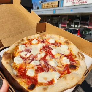 pizza, food