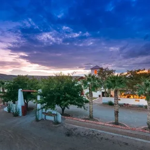 Sunset view of the Church compound