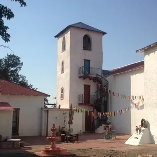Inner Spanish courtyard with belltower view for your event