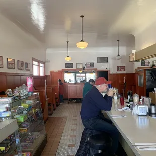 a man sitting at a bar