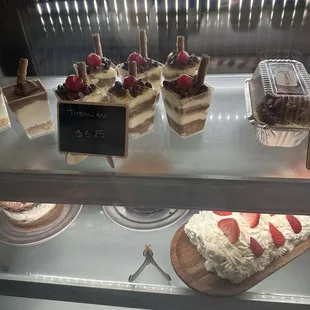 Desserts individual teramisu