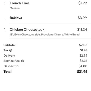 $32, and a tip.  That&apos;s one expensive incorrect order for a sandwich.