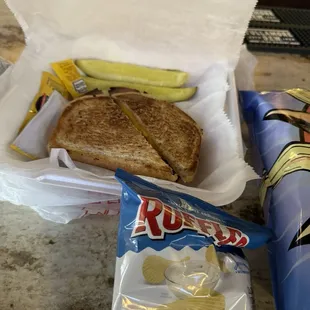 Fried bologna sandwich with grilled onions and American cheese