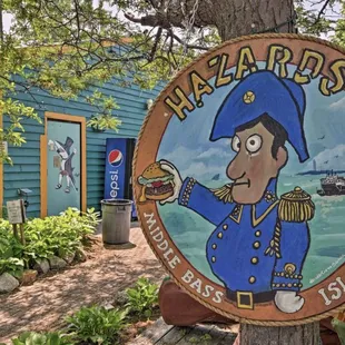 a sign for a restaurant