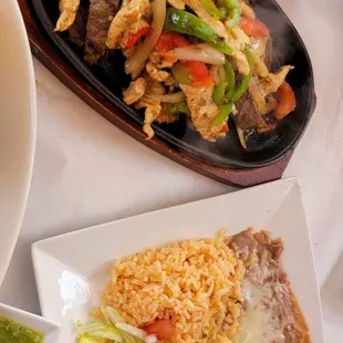 a table with mexican food