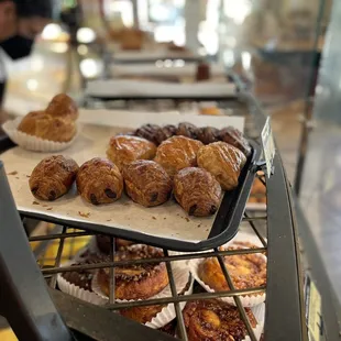 a tray of pastries