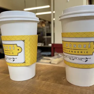 two cups of coffee