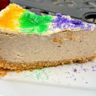 King Cake cheesecake