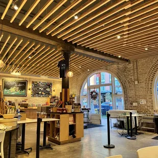 the inside of the restaurant