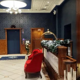 At Current Front Desk looking towards Historic Front Desk