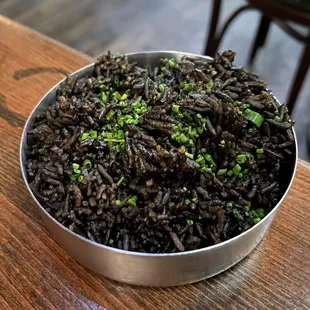 Haitian-style black rice