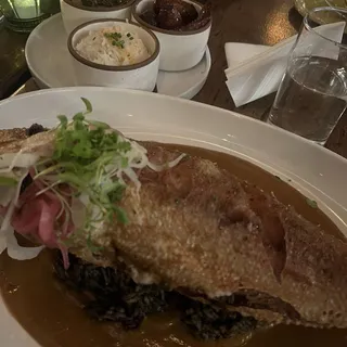 Large Whole Fried Snapper