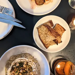 plates of food on a table