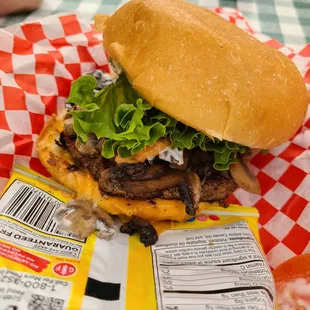 Mushroom burger