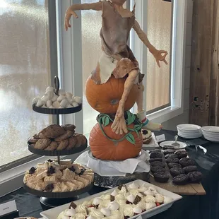 Spectacular dessert spread at the Harry Potter themed Halloween event!