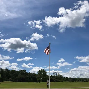 American flag looking extra beautiful this morning