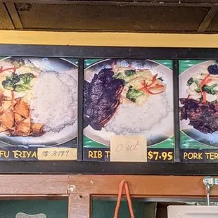 a variety of food items