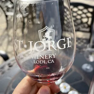 a hand holding a wine glass