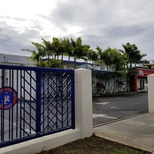 The Isenberg Street entrance also serves as the entrance to AGU Ramen.