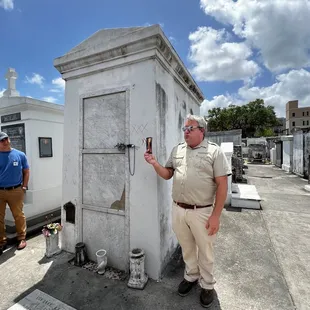 What is believed to be The Marie Laveau's tomb.