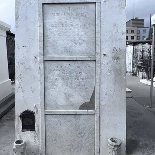 Burial tomb of Marie LaVeau. If you chose to visit this cemetery please do not contribute to the vandalism.