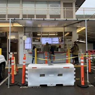 Order counter. Thank God for the awning/tent it was raining today
