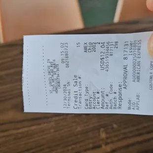Receipt