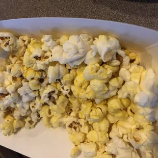 Complimentary endless popcorn