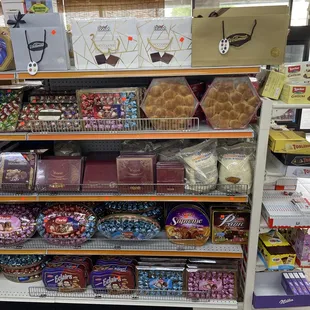 Chocolate and sweets selection