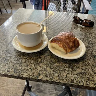 House Coffee, coconut croissant