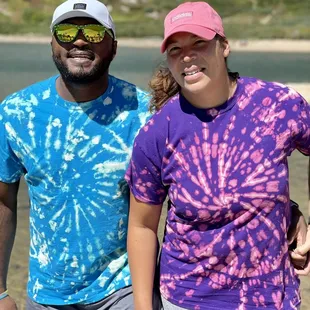 We tie-dyed this trail