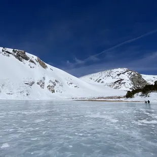 Frozen lake