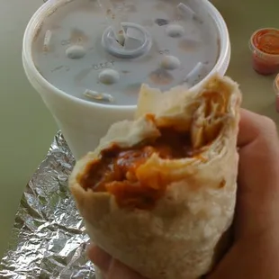 Red Beef Chili Burro Plate