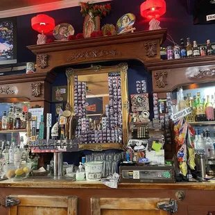 Behind the bar