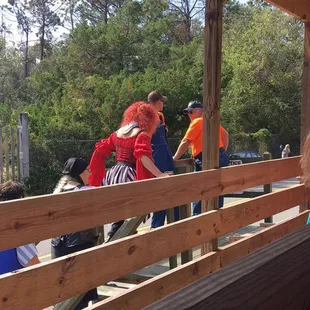 Pirates walking on to help us fight the zombies