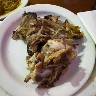 Bones from Jerk Chicken