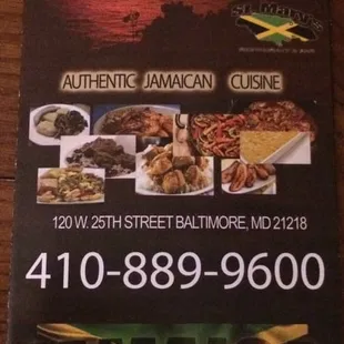 Menu Page 1