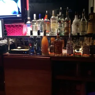 The upstairs bar