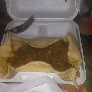 Curry Goat Roti