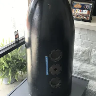 Submarine artifact at entrance