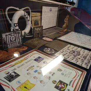 Plenty of display cases