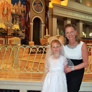 The beautiful altar and great first communion